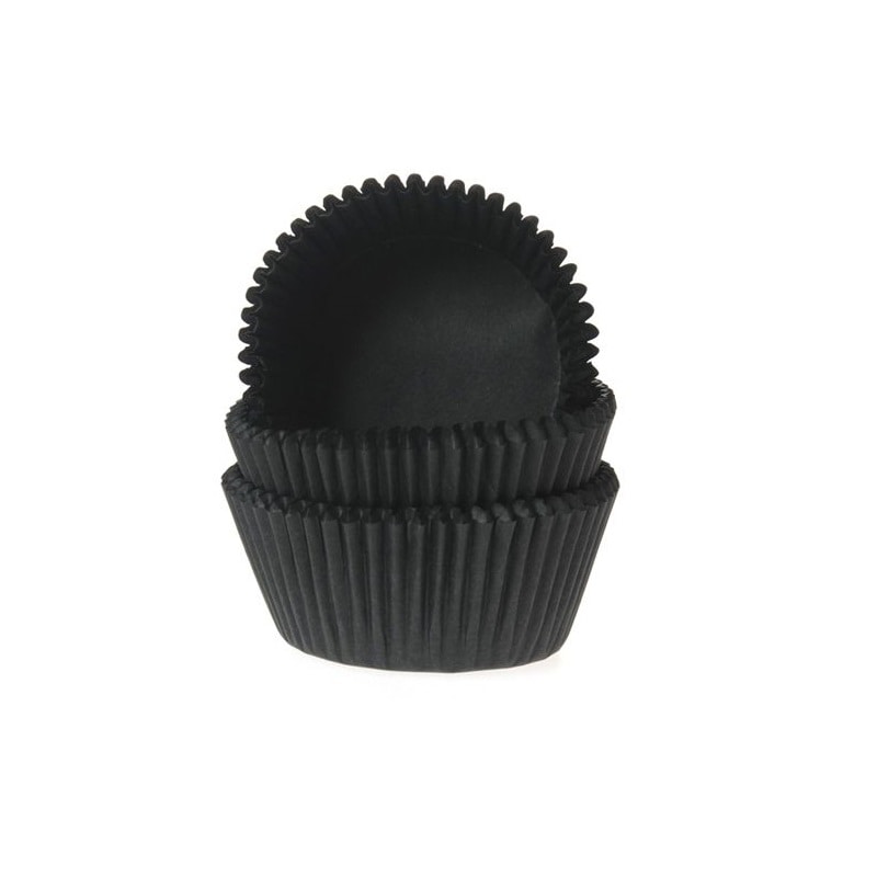Muffinförmchen - Schwarz 50er-Pack