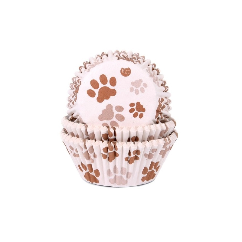 Muffinförmchen - Hundepfoten 50er-Pack