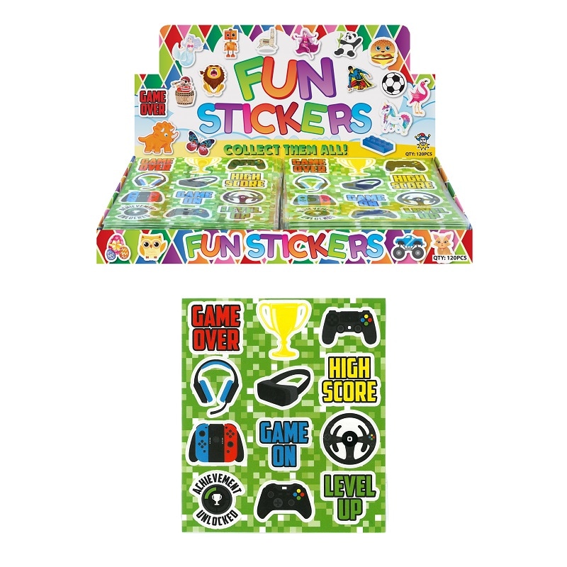 Gaming Party - Sticker 12er Pack