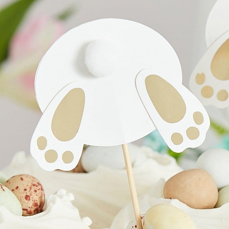 Cake Toppers Hasenpfötchen 6er-Pack