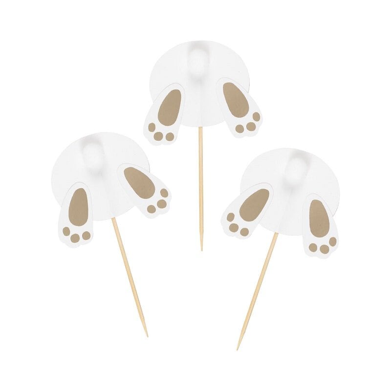 Cake Toppers Hasenpfötchen 6er-Pack