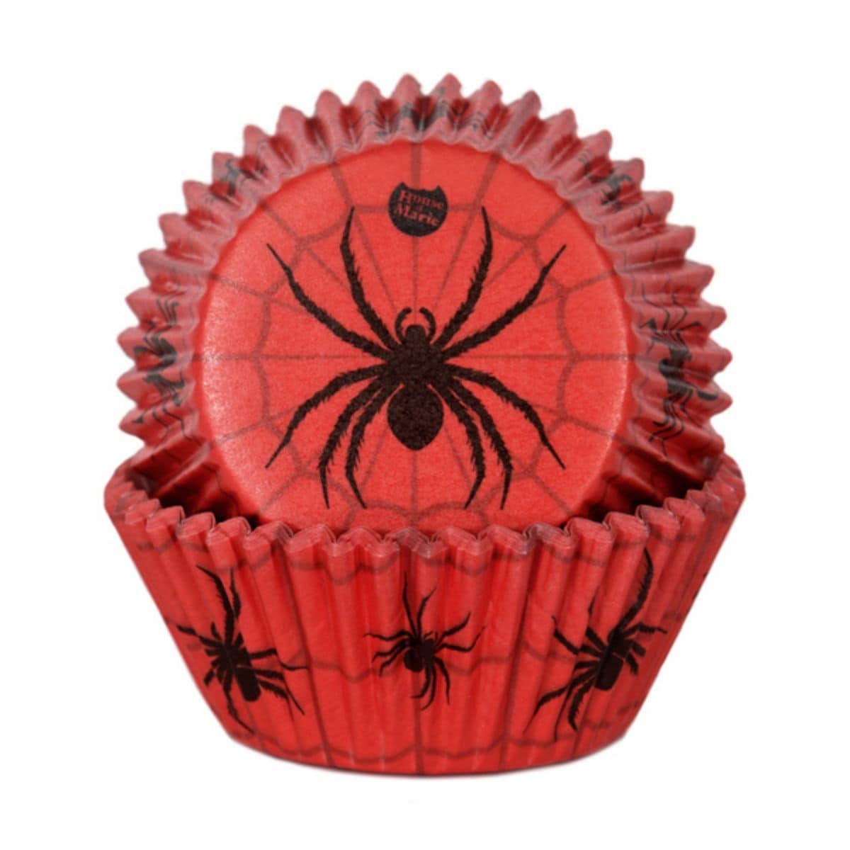 Muffinförmchen Halloween-Spinne 48er-Pack