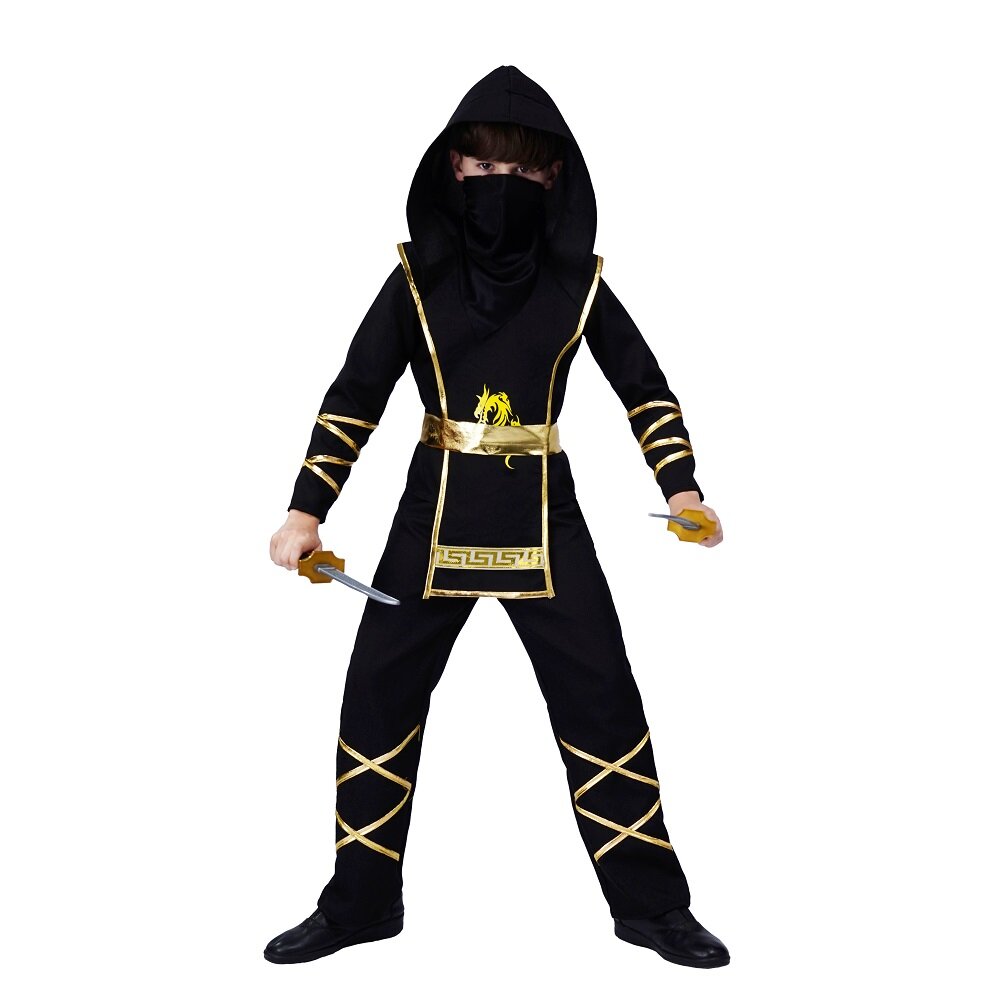 Ninja Gold Kinderkostüm 7-12 Jahre