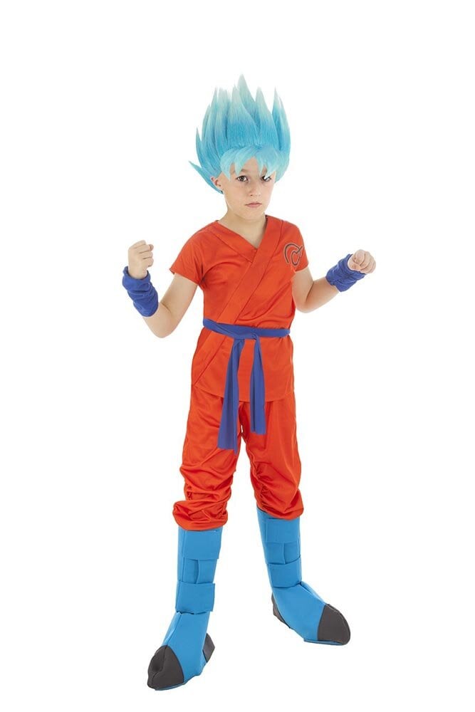 Kostüm Goku Super Saiyan God Kinder 9-12 Jahre