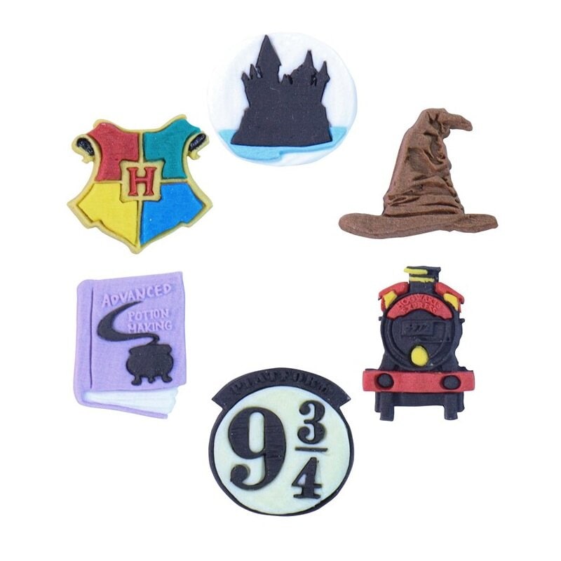 Harry Potter - Zuckerdekorationen Hogwarts 6er Pack