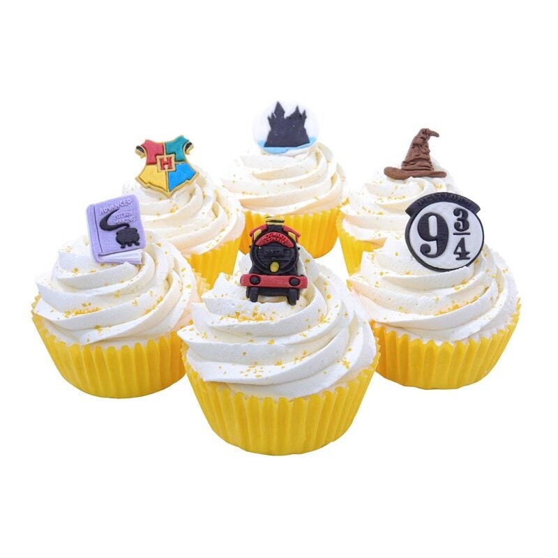 Harry Potter - Zuckerdekorationen Hogwarts 6er-Pack