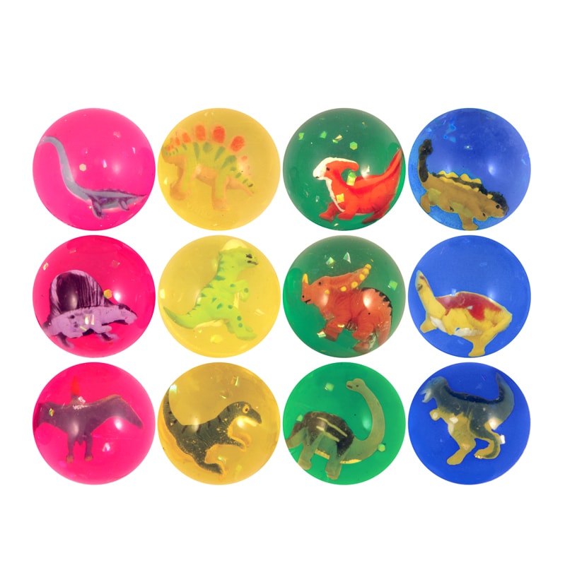 Flummi mit Dinosaurier 4,3 cm (pro Stück)