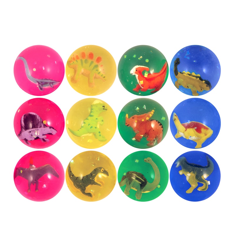 Flummi mit Dinosaurier 4,3 cm (pro Stück)