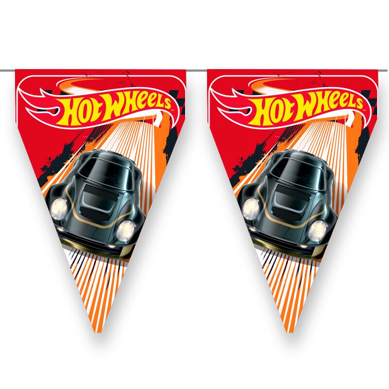 Hot Wheels - Wimpelkette 3 Meter