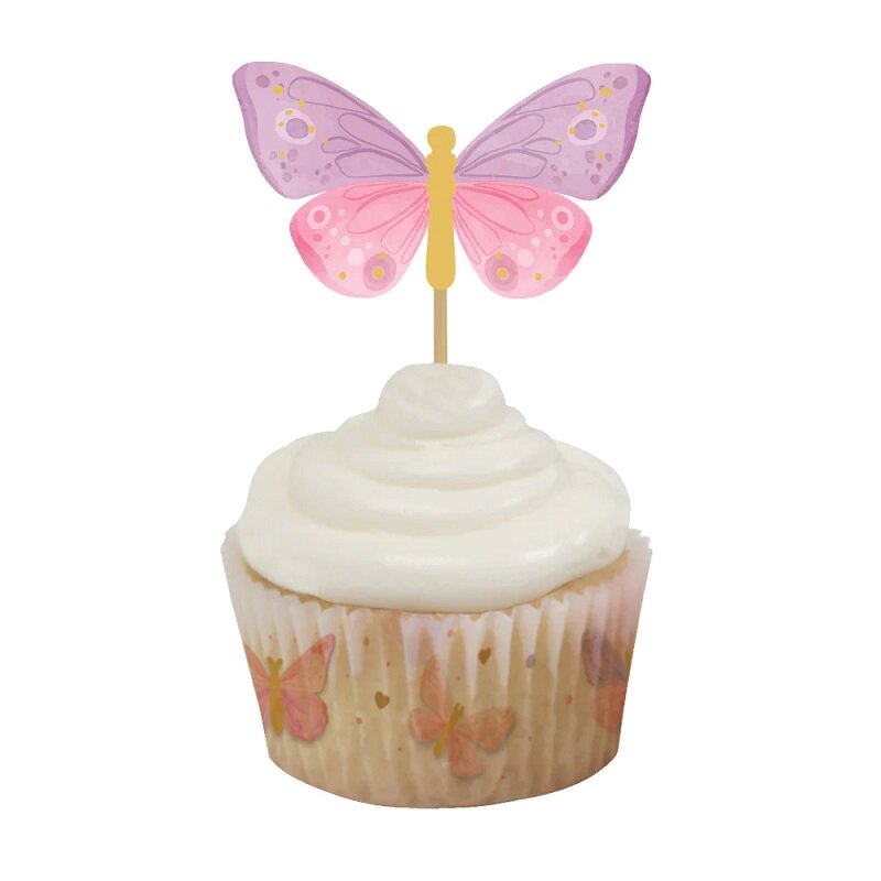 Cupcake Topper - Schmetterlinge 12er-Pack