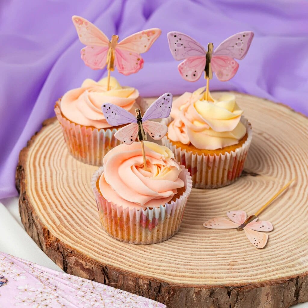 Cupcake Topper - Schmetterlinge 12er Pack