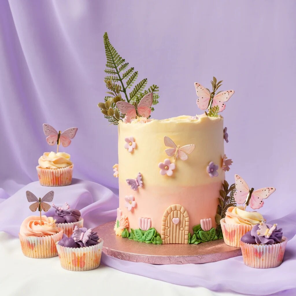 Cupcake Topper - Schmetterlinge 12er-Pack