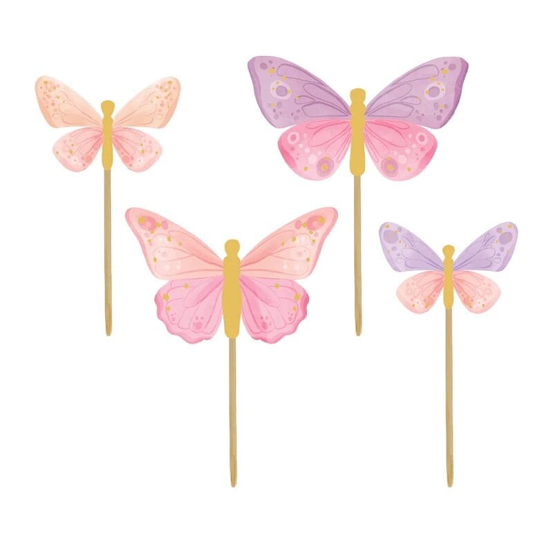 Cupcake Topper - Schmetterlinge 12er-Pack