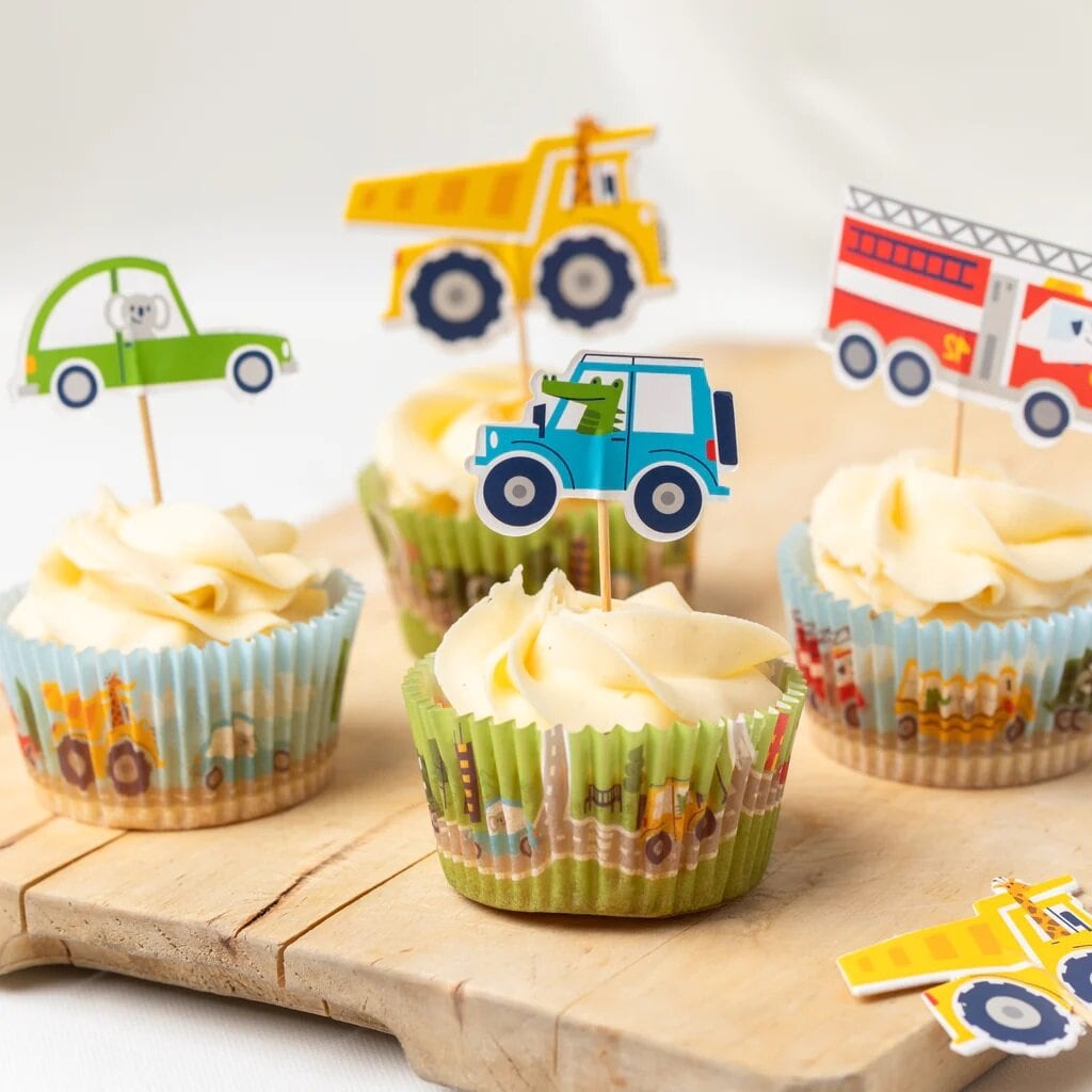 Muffinförmchen - Fahrzeuge 60er-Pack