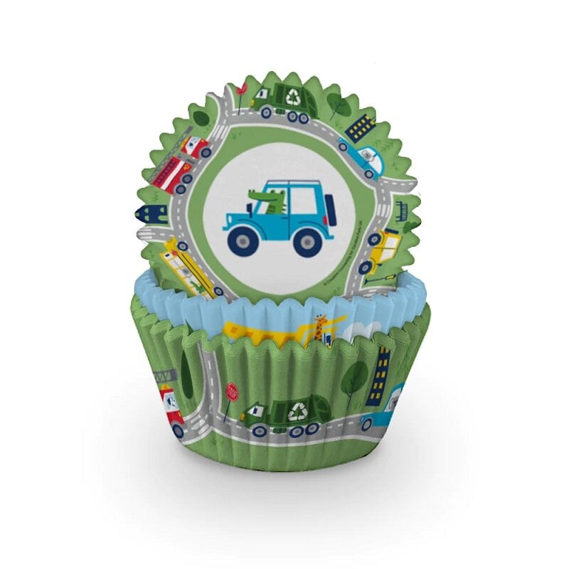 Muffinförmchen - Fahrzeuge 60er-Pack