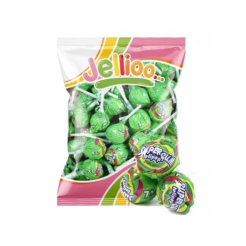 Super Gum Lollipop Grüner Apfel 53er-Pack