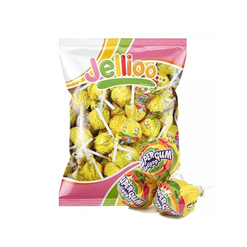 Super Gum Lollipop Zitrone 53er-Pack)