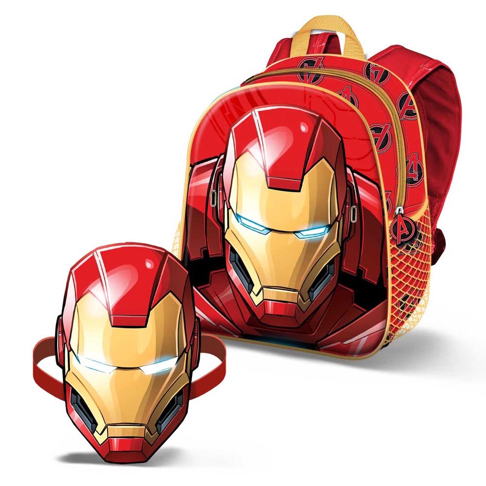 Rucksack Iron Man 3D mit abnehmbarer Maske