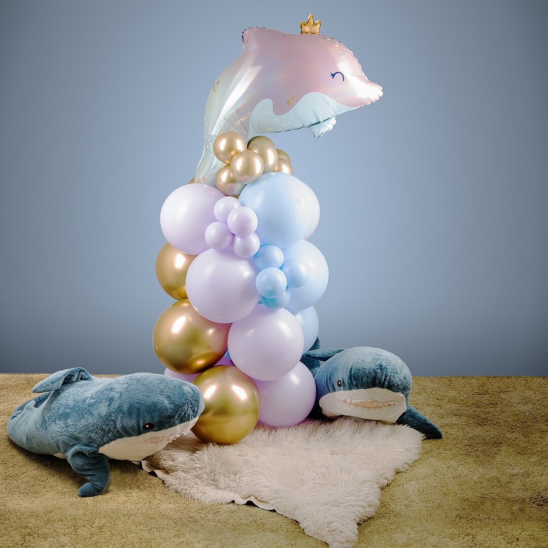 Schimmerndes Delfin Ballonset
