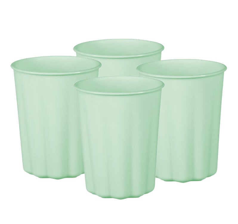 Kunststoffbecher, pastellgrün 4er-pack