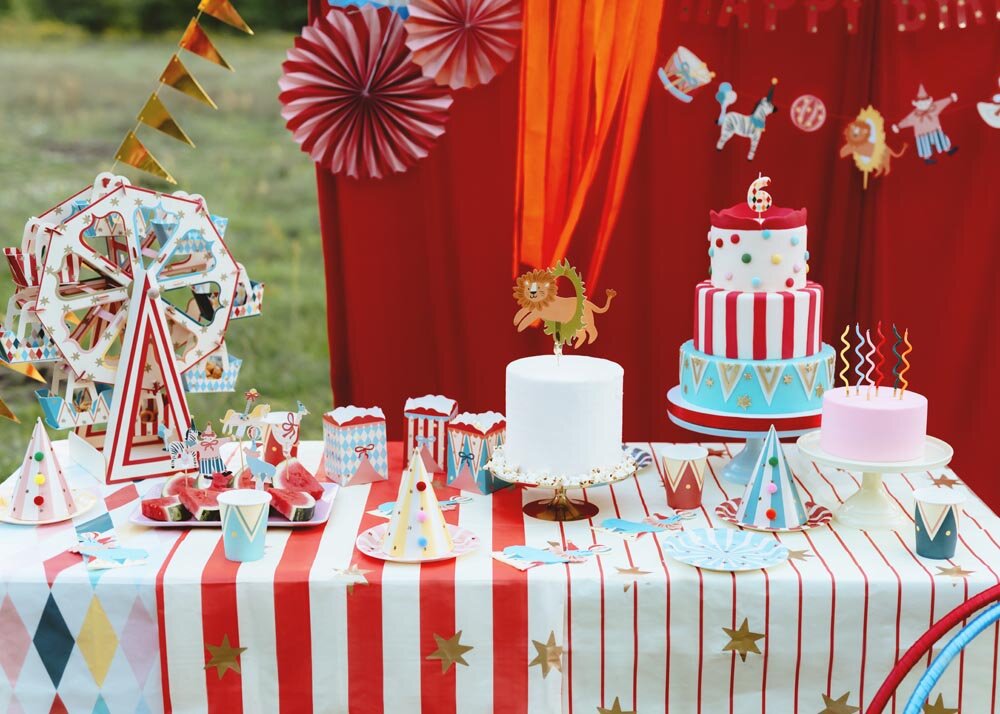 Zirkus Cupcake-Topper 6er-Pack