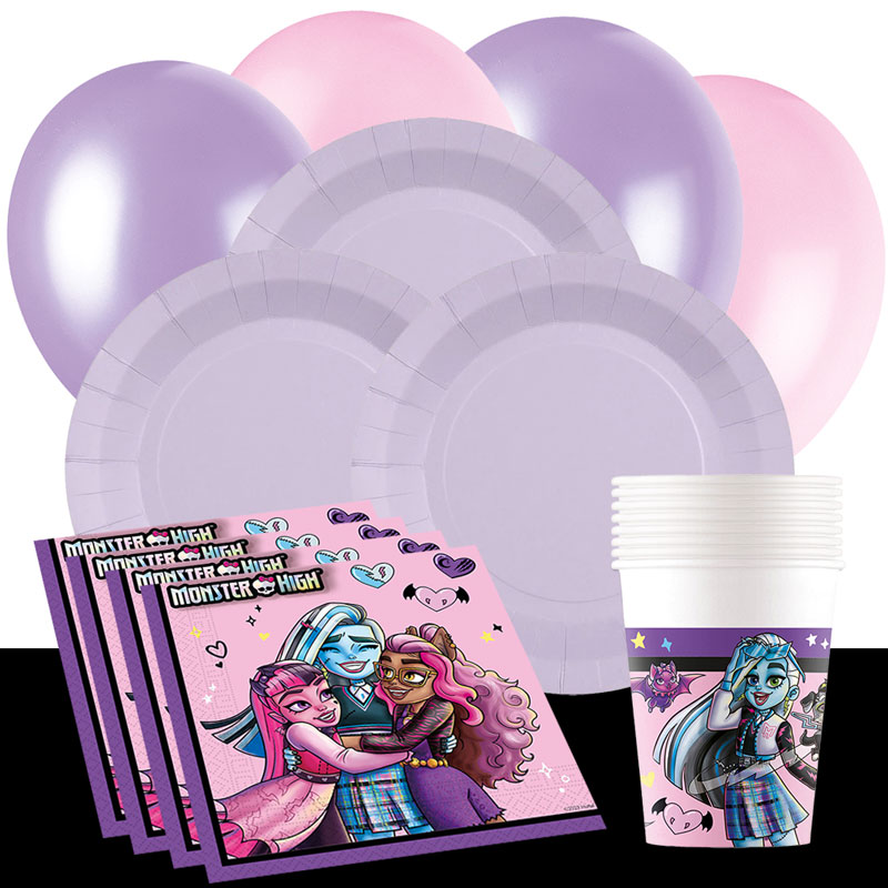 Monster High - Kindergeburtstag Partyset 8-16 Personen