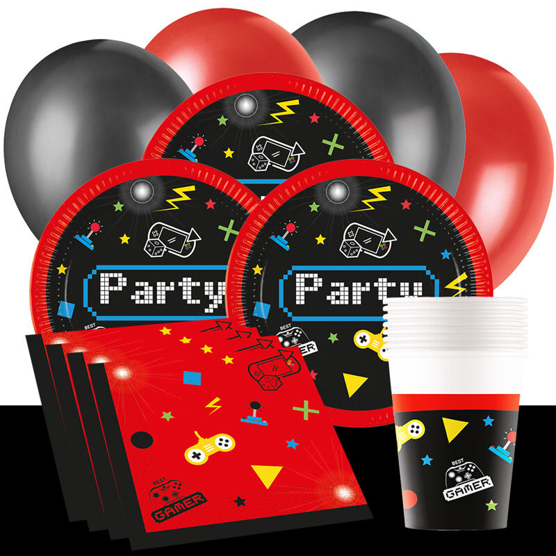 Gamers Party - Kindergeburtstag-Partyset 8-24 Gäste