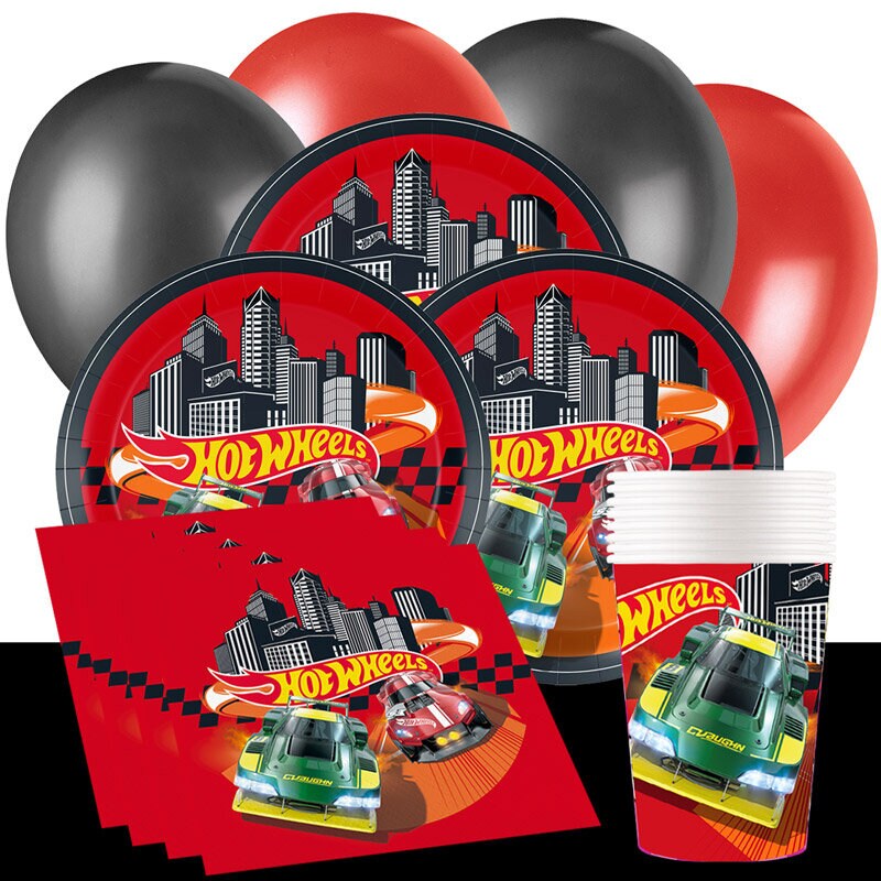 Hot Wheels - Partyset für 8-16 Personen