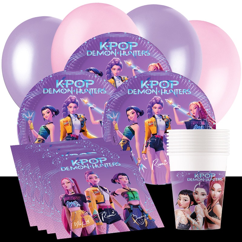 K-Pop Kindergeburtstag-Partyset für 8-16 Gäste
