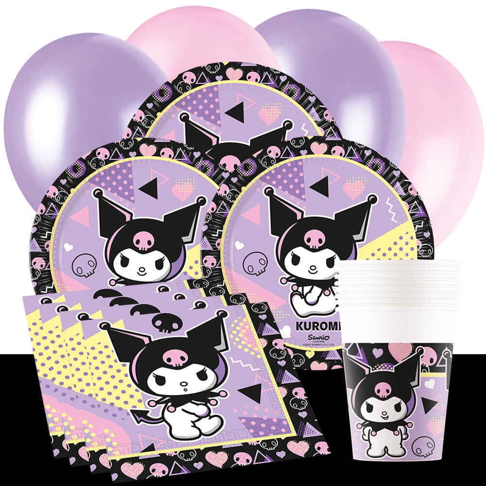 Kuromi Kindergeburtstag-Partyset für 8-16 Gäste