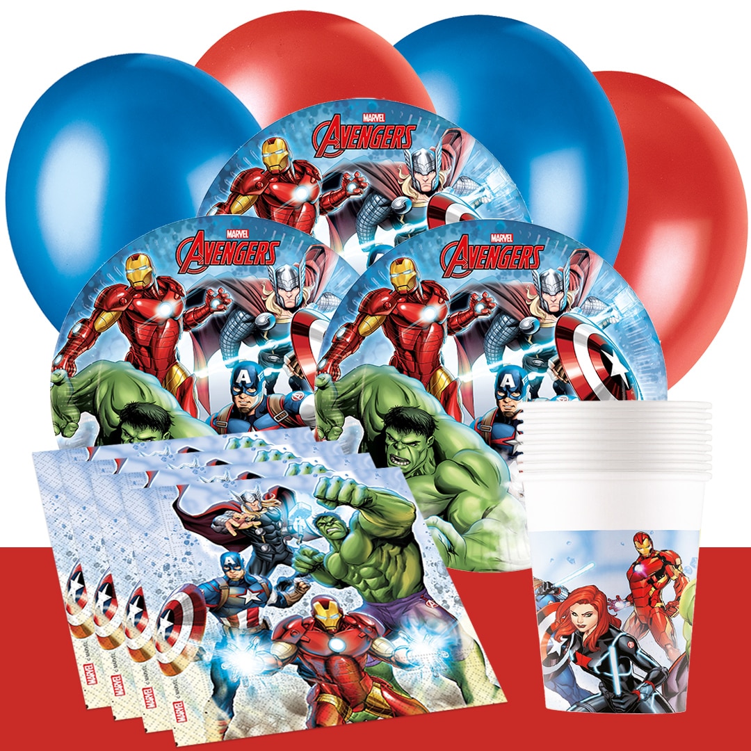Avengers - Kindergeburtstag Partyset 8-24 Personen