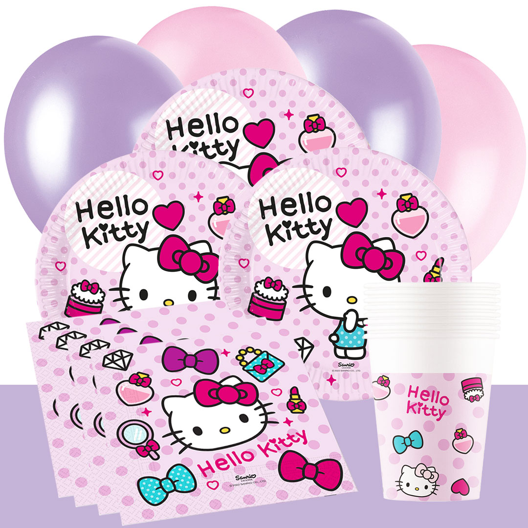 Hello Kitty - Kindergeburtstag Partyset 8-16 Personen