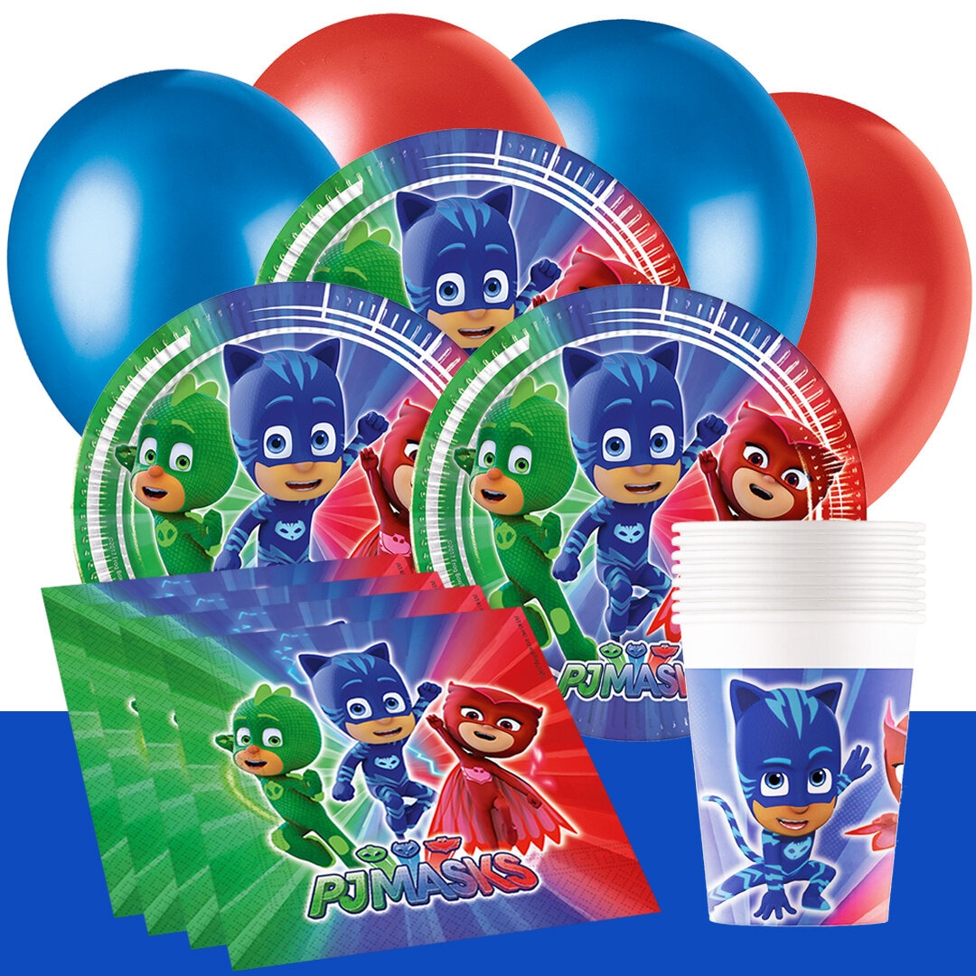 PJ Masks - Kindergeburtstag Partyset 8-24 Personen