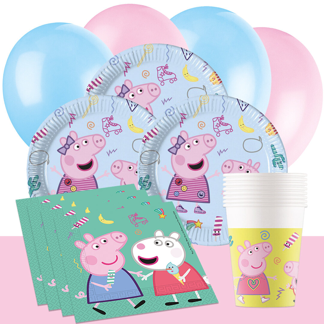 Peppa Wutz - Partyset 8-24 Personen