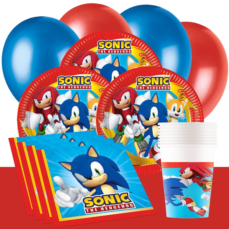 Sonic the Hedgehog - Kindergeburtstag Partyset 8-24 Personen