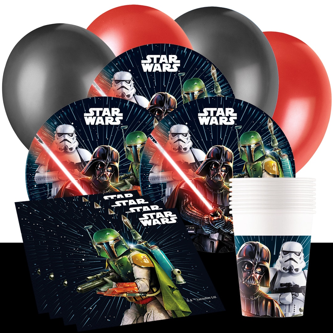 Star Wars - Kindergeburtstag-Partyset 8-24 Gäste