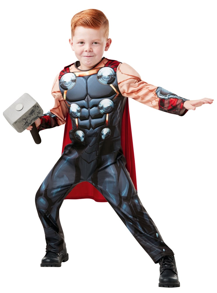 Thor Kinderkostüm Deluxe mit Hammer