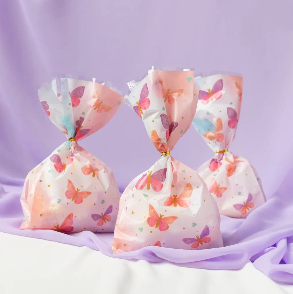 Schmetterling - Geschenktüten Zellophan 20er-Pack