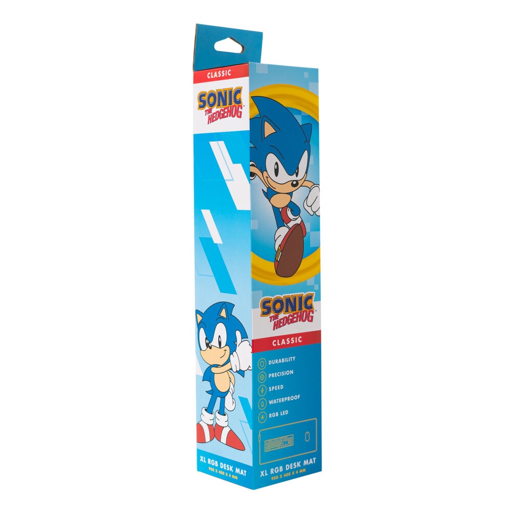 Sonic the Hedgehog - Gaming Mousepad XL, LED-Licht 40 x 90 cm