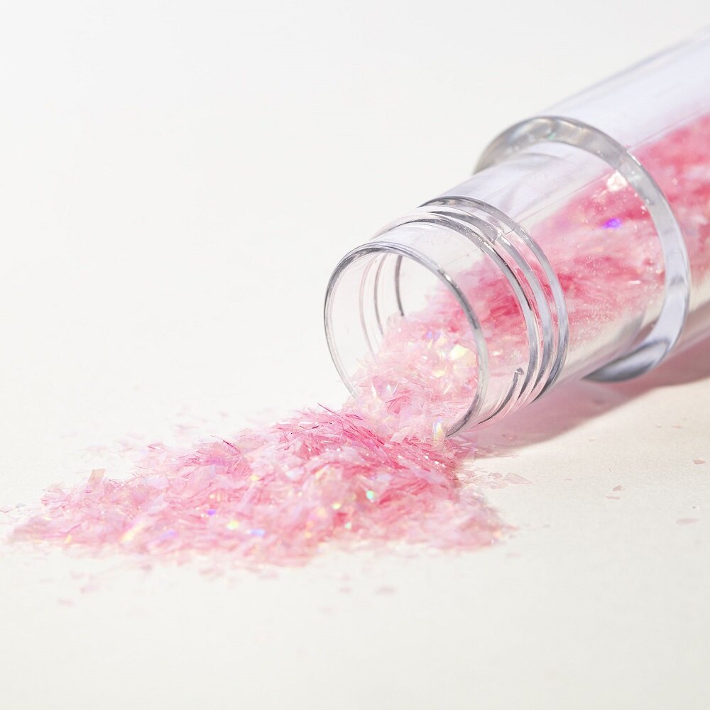 PME Essbare Glitzerflocken, Pink Topaz