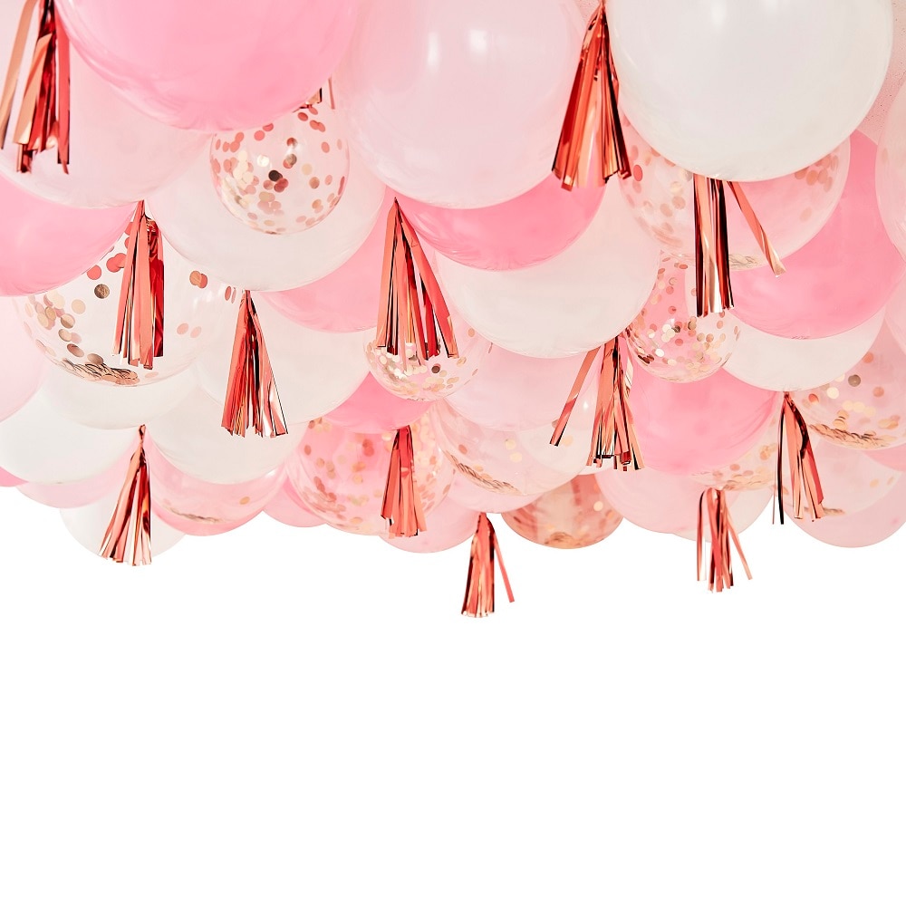 Deckendekoration - Luftballons mit Quasten