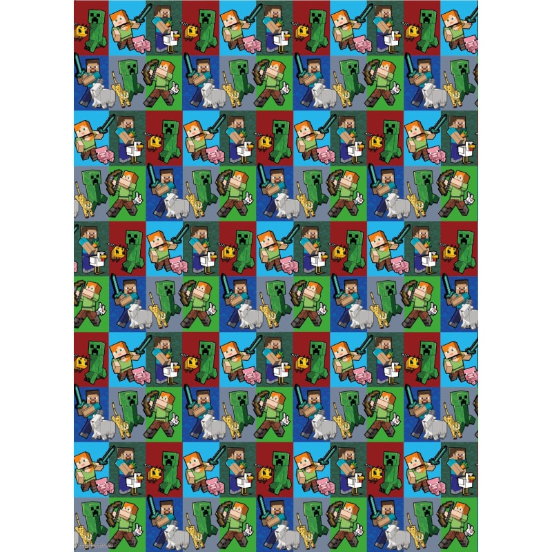 Minecraft Mobs Geschenkpapier