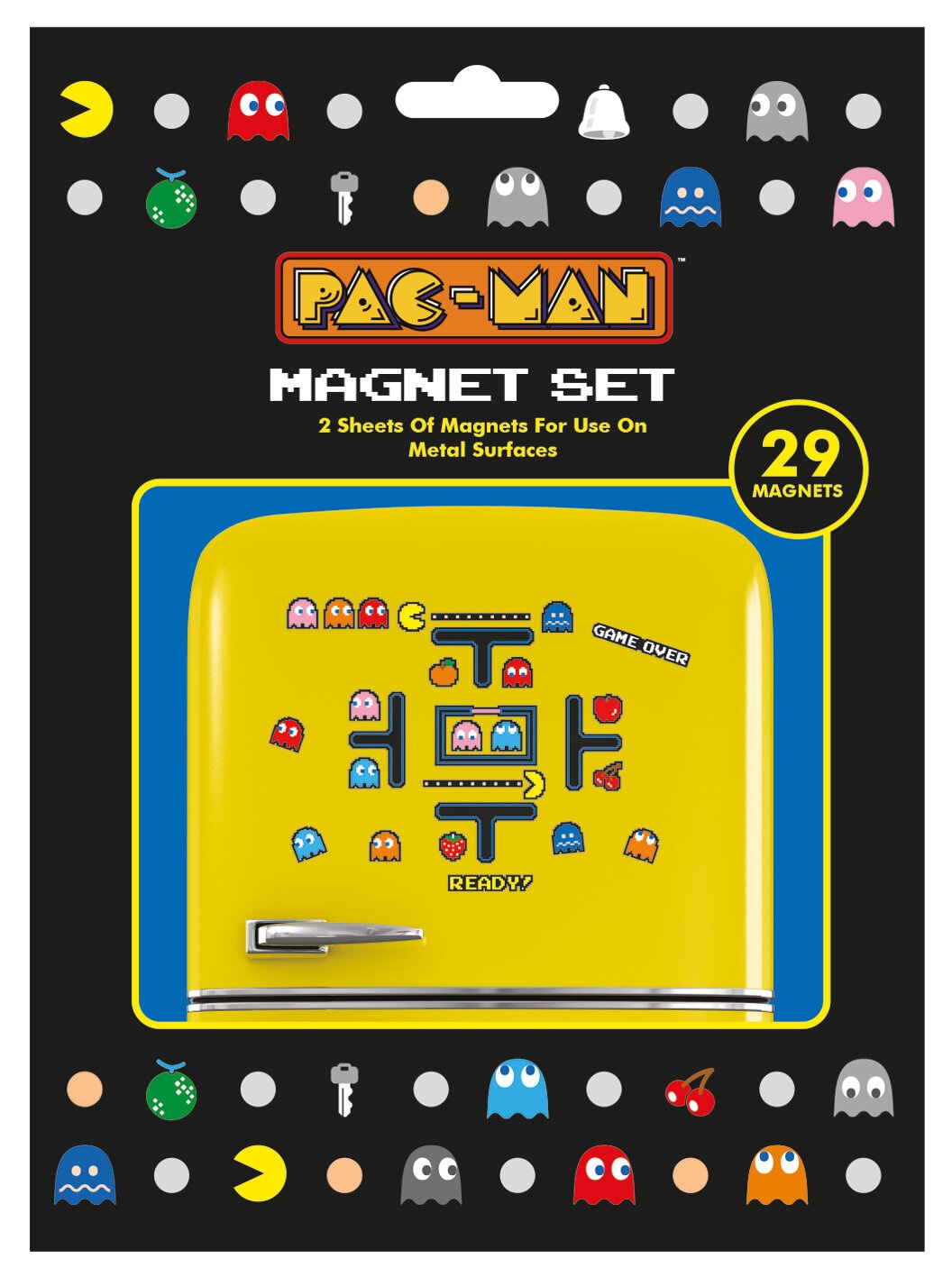 Pac-Man - Kühlschrankmagnete 29er-Pack