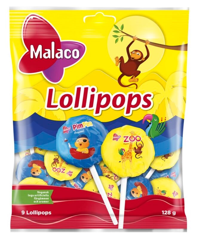 Malaco Lutscher-Mix 128 g