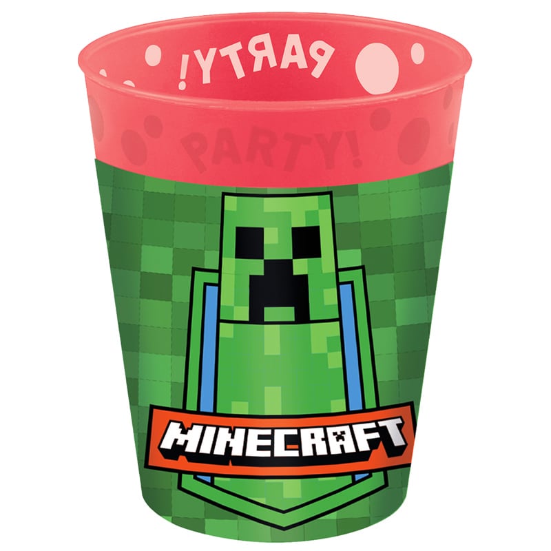 Minecraft - Plastikbecher 250 ml, 4er-Pack
