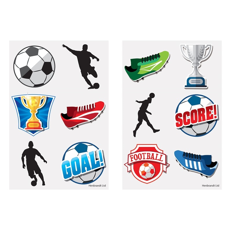 Tattoos mit Fußballmotiven 6er-Pack