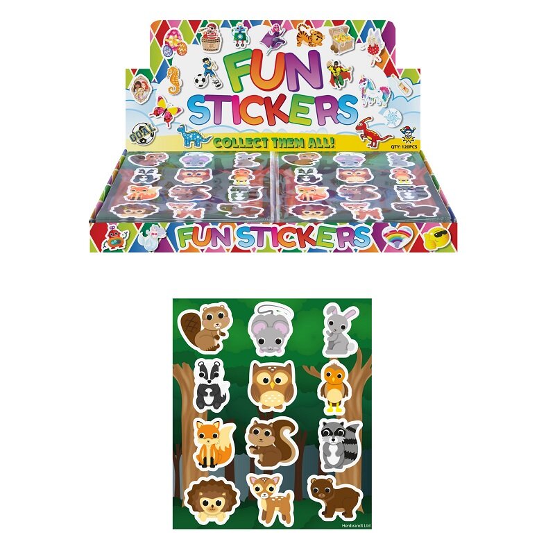 Waldtiere Sticker 12er-Pack