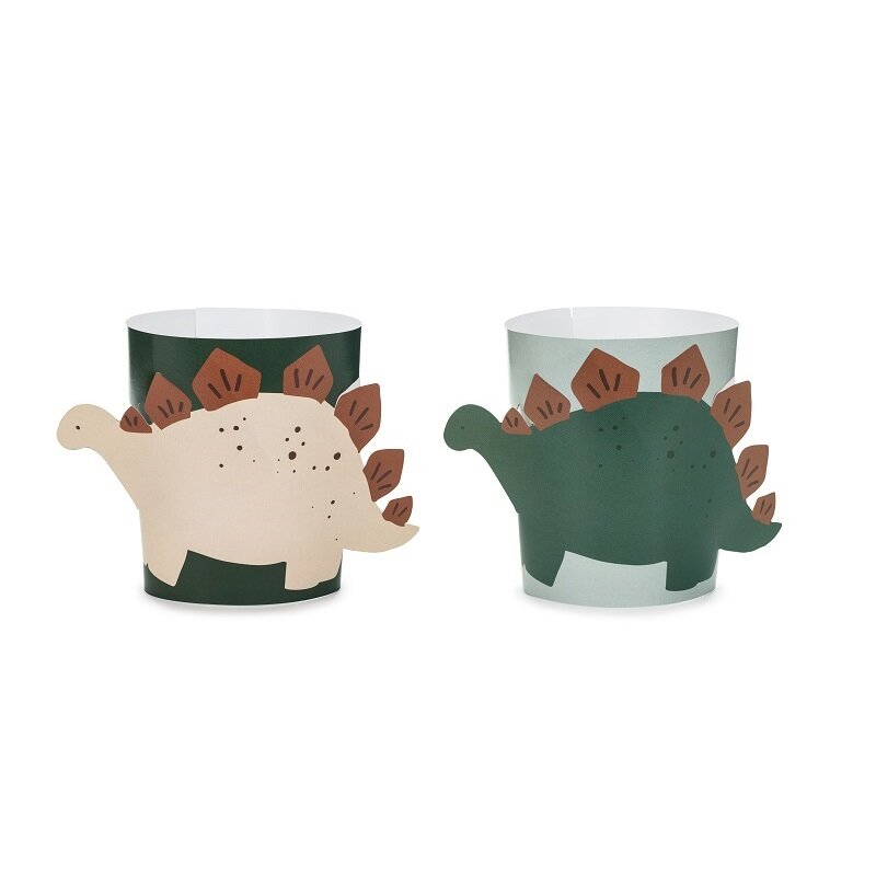 Dinosaurier DIY Tassenabdeckungen 6er-Pack