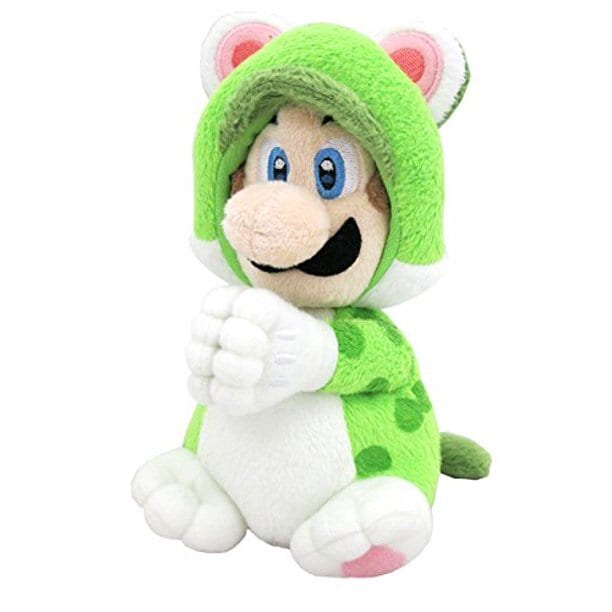 Super Mario Bros - Kuscheltier Magnet Katze Luigi 19 cm