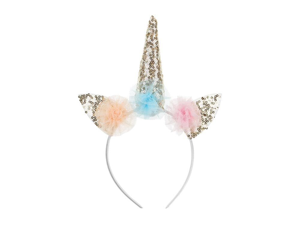Einhorn-Stirnband mit Glitzer